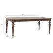 Pulaski Furniture Saddle Creek Timber Brown Extendable Leg Dining Table