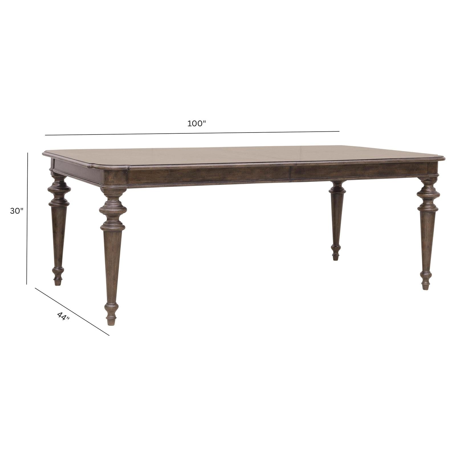 Pulaski Furniture Saddle Creek Timber Brown Extendable Leg Dining Table