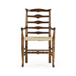 Jonathan Charles Traditional Triangular Ladderback Arm Chair