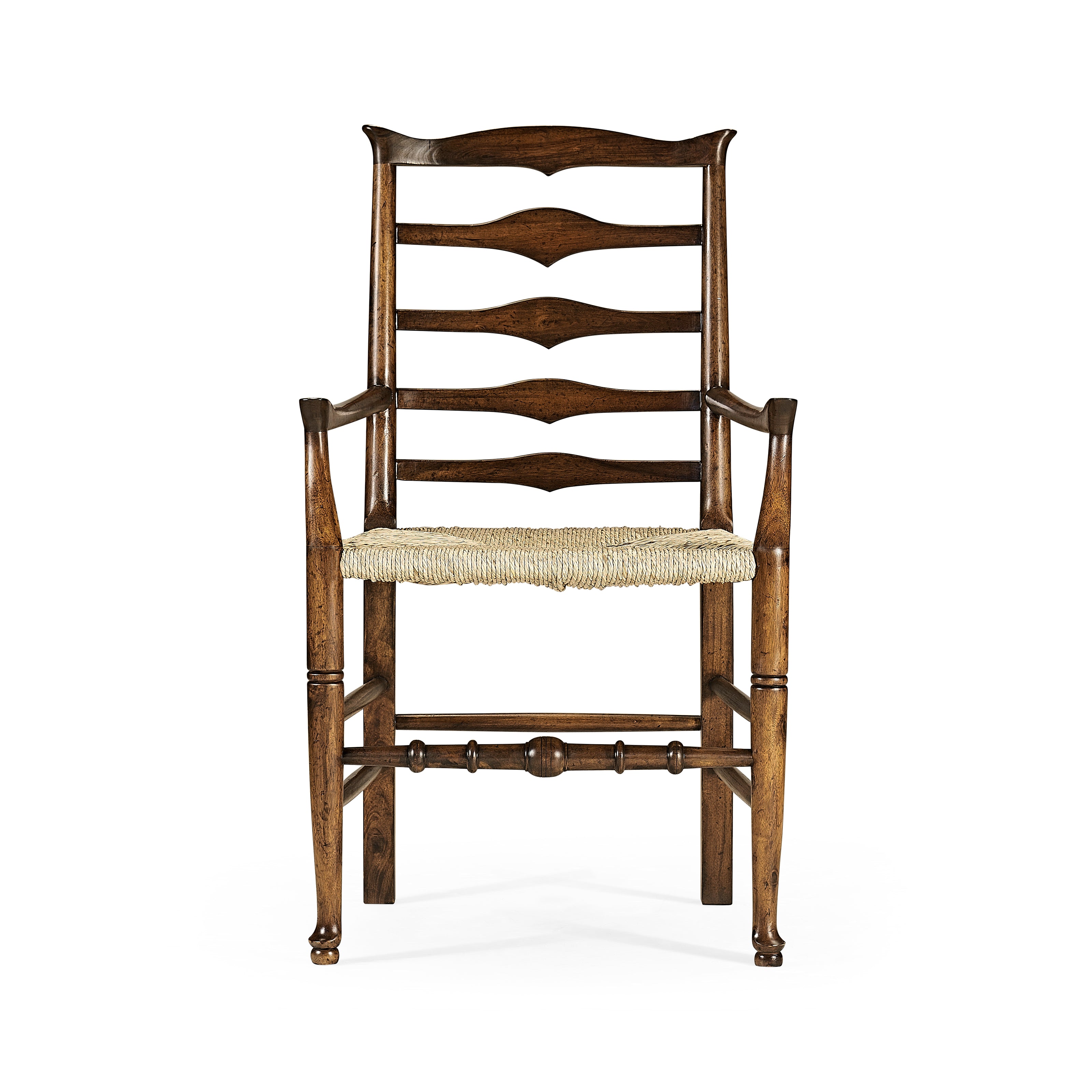 Jonathan Charles Traditional Triangular Ladderback Arm Chair