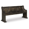 Magnussen Home Bellamy Peppercorn Bench