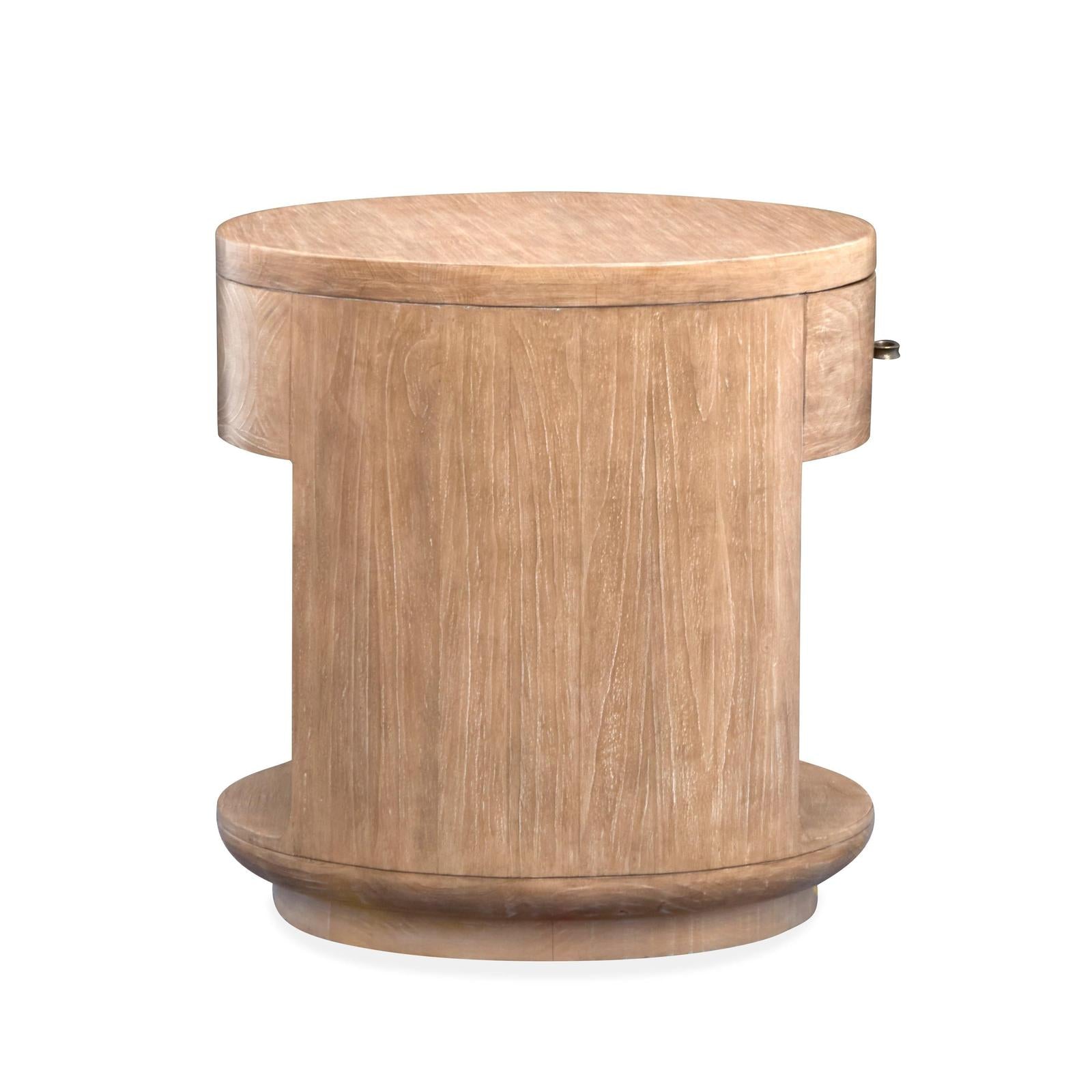 Magnussen Home Sanford Chateau Brown Round End Table