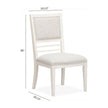 Salt Life Home Echo Isles Sea Pearl and Driftwood Upholstered Side Chair Two Pack