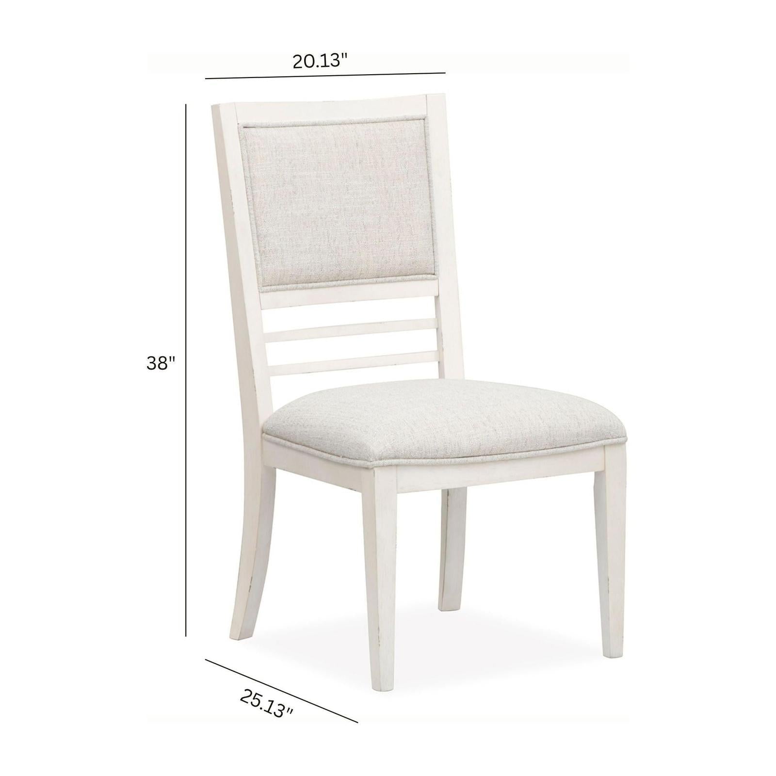Salt Life Home Echo Isles Sea Pearl and Driftwood Upholstered Side Chair Two Pack