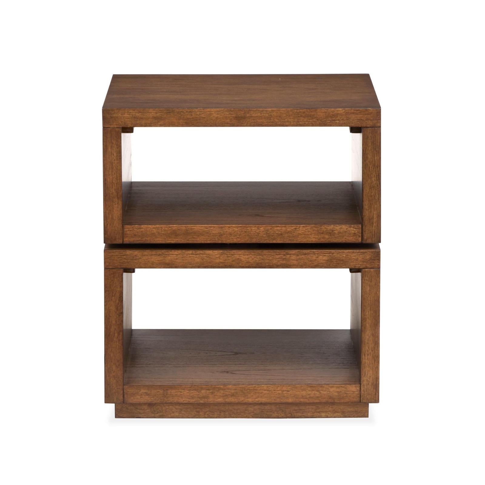 Magnussen Home Newton Cinnamon Square End Table
