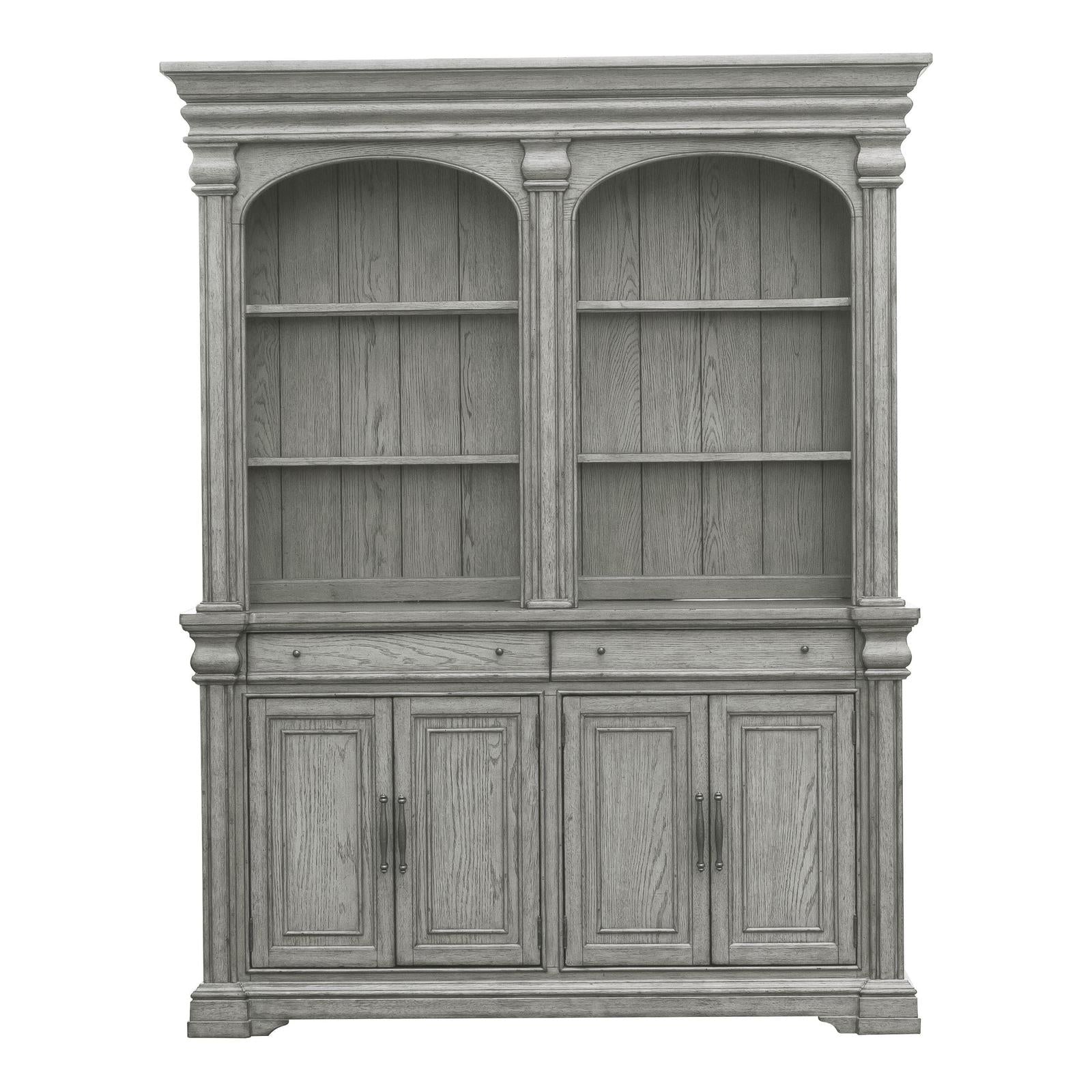 Pulaski Madison Ridge Bluff Grey Server With Hutch
