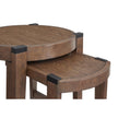 Magnussen Home Kaysen Wallaby And Matte Black End Table
