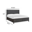 Magnussen Home Merrifield Raisin Black Panel Bed