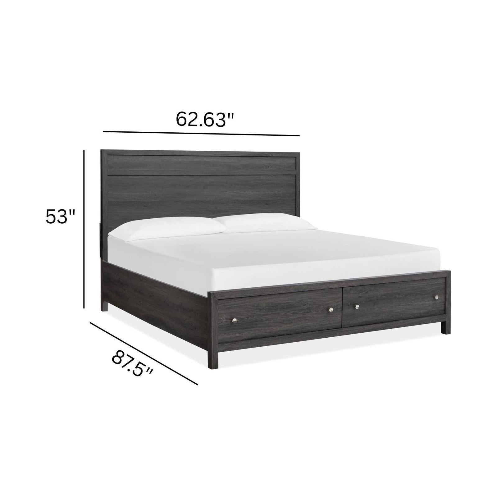 Magnussen Home Merrifield Raisin Black Panel Bed