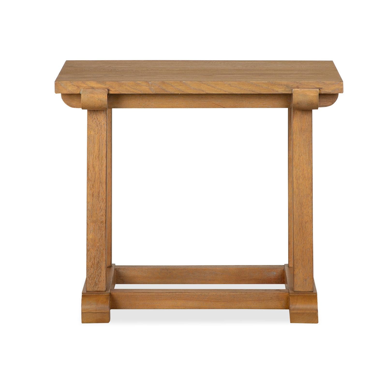 Magnussen Home Lindon Belgian Wheat Rectangular End Table