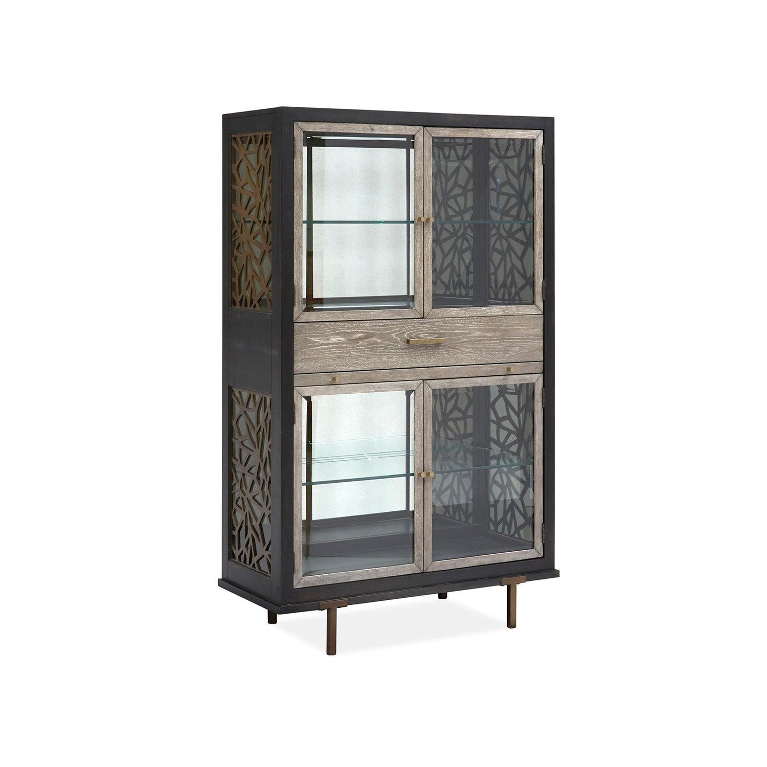 Magnussen Home Ryker Nocturn Black & Coventry Grey Display Cabinet