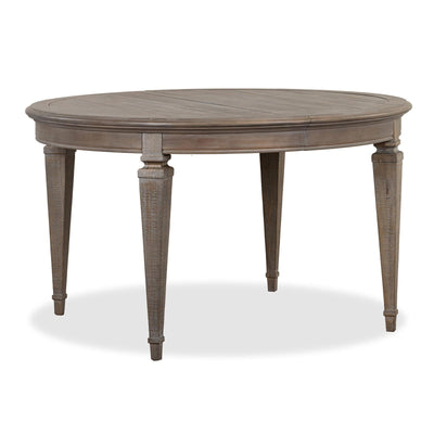 Magnussen Home Lancaster Dovetail Grey Extendable Round Dining Table