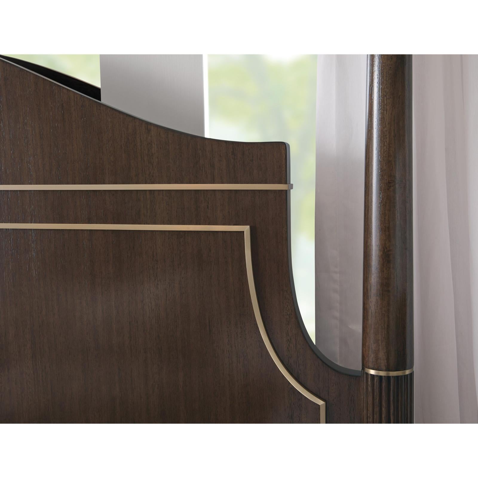 Pulaski Furniture Asher Park Piano Brown Poster Bed
