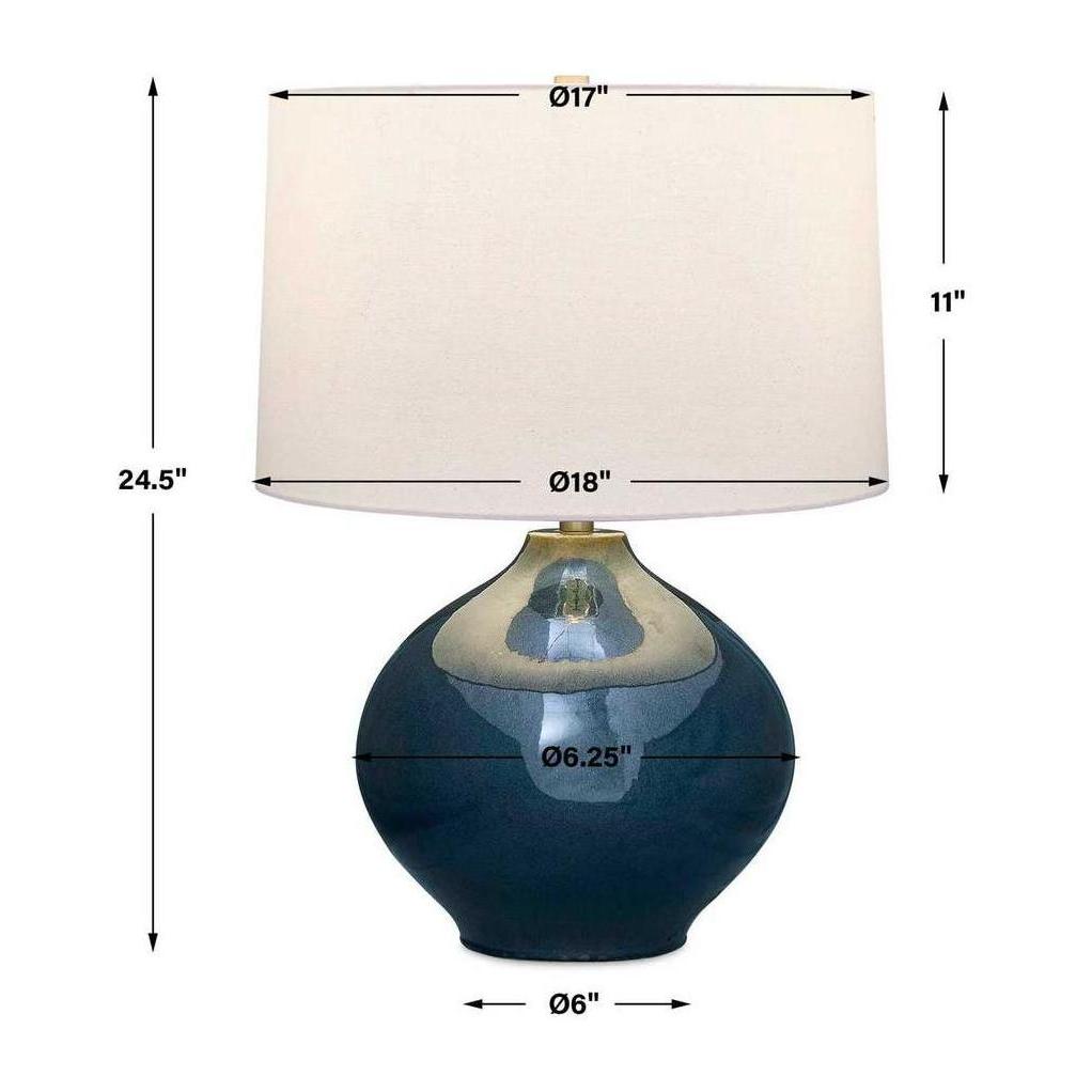 Uttermost Corrine Deep Blue Table Lamp