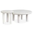 Salt Life Home Sunset Cove Moonlight Pearl Nesting Cocktail Table with Casters Sale