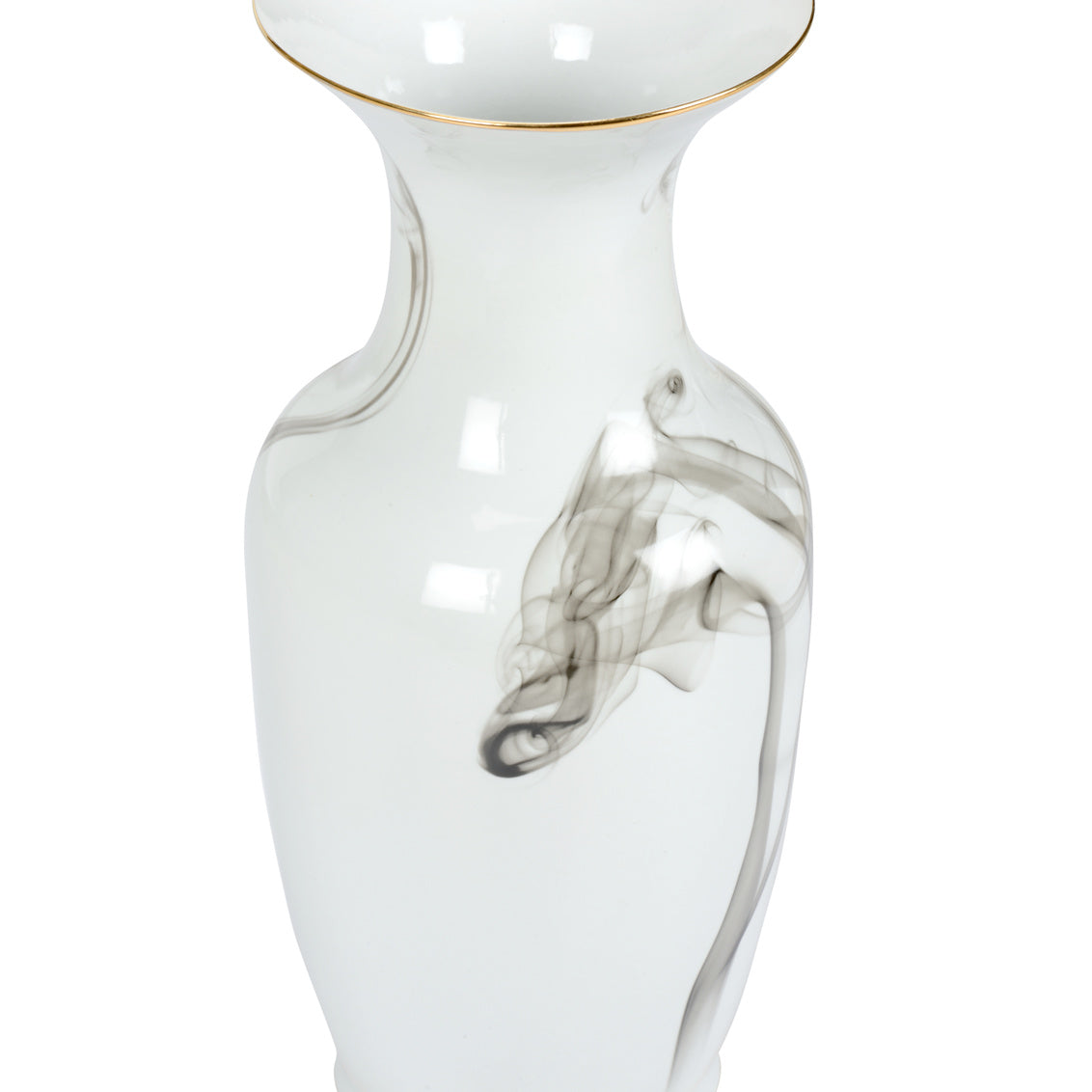 Wildwood White Cinder And Smoke Vase