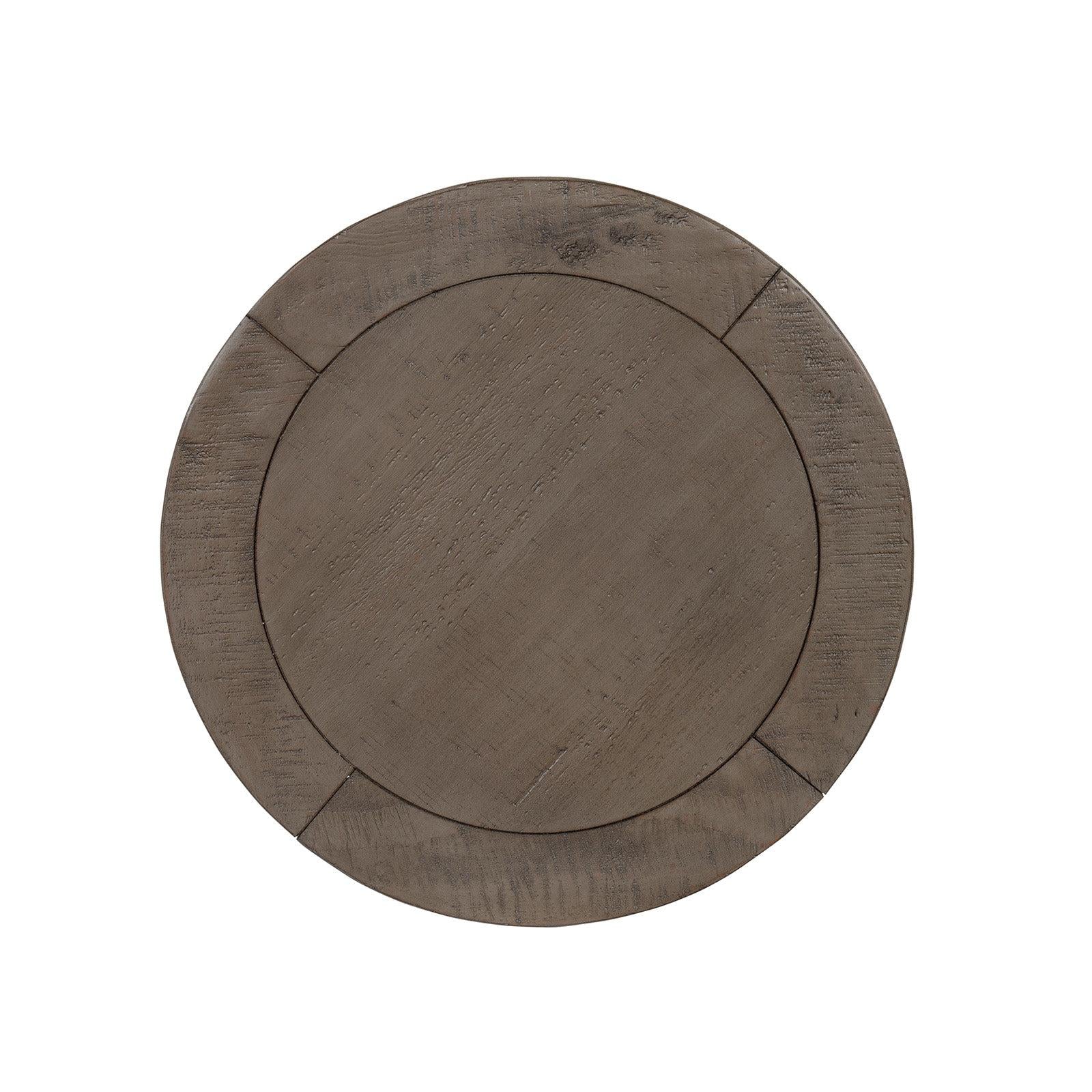 Magnussen Home Paxton Place Dovetail Grey Round Accent End Table