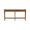 Jonathan Charles Country Walnut Four Drawer Console