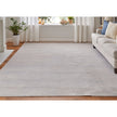 Feizy Prasad 39N8F Modern Distressed in Ivory/Silver/Gray