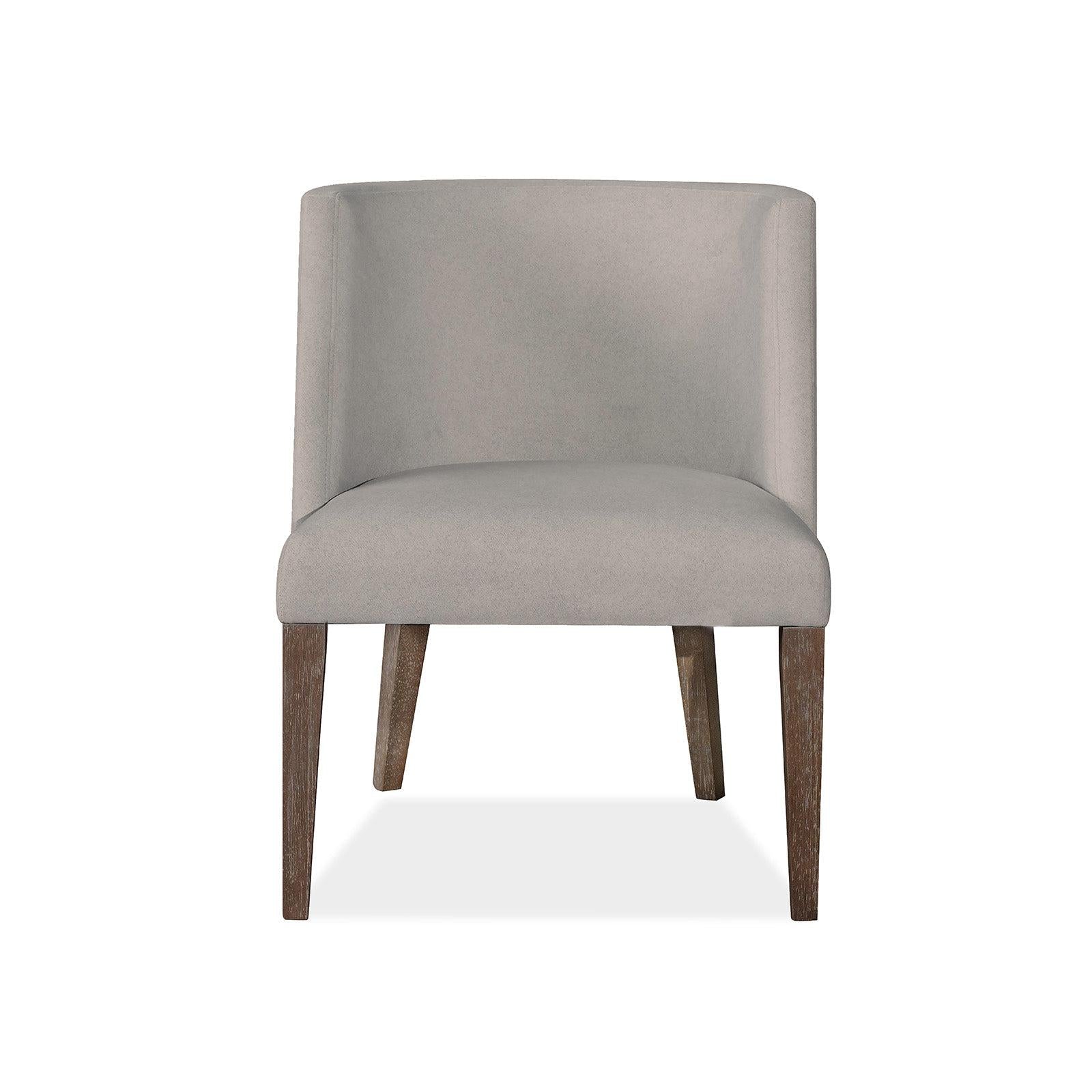 Magnussen Home Kavanaugh Weathered Kona Brown Upholstered Host Chair Set of 2
