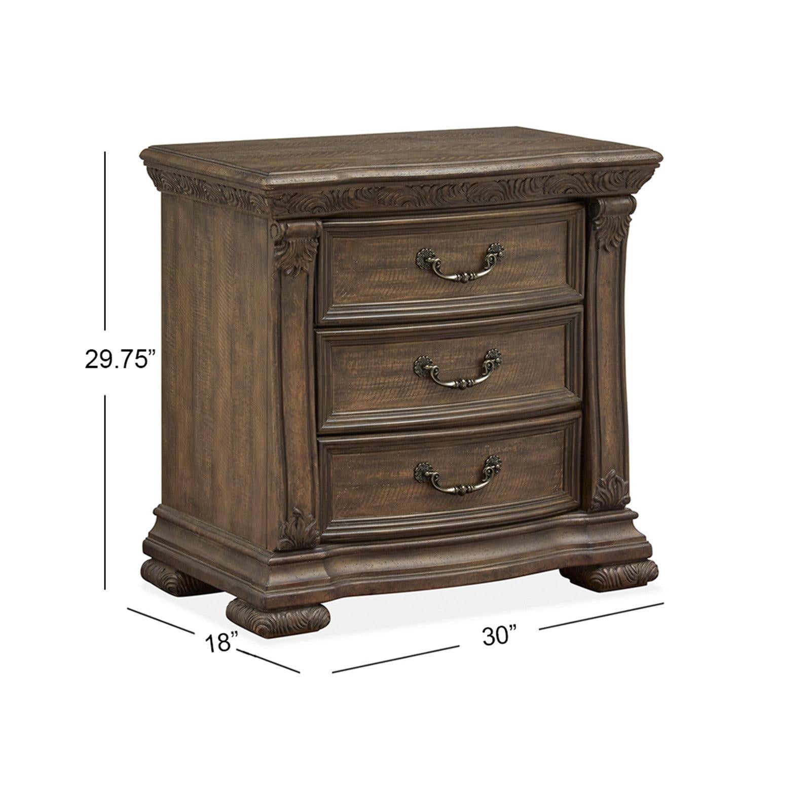 Magnussen Home Durango Willadeene Brown Drawer Nightstand