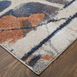 Feizy Gilmore 39MPF Modern Watercolor in Blue/Orange/Gray