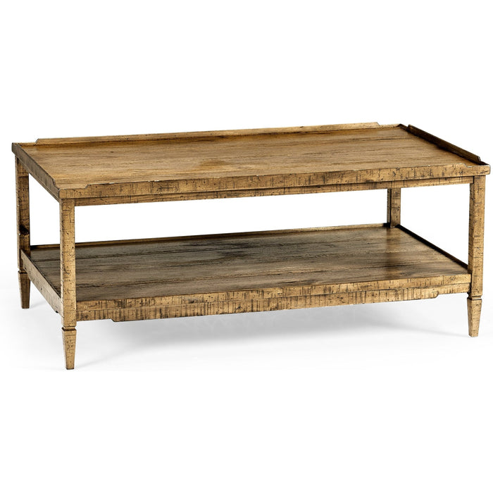 Jonathan Charles Casual Accents Distressed Coffee Table 491021