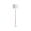 Chelsea House Amelia Matte White Rattan Floor Lamp