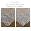 Feizy Aura 3567F Modern Abstract Rug in Ivory/Gold/Gray