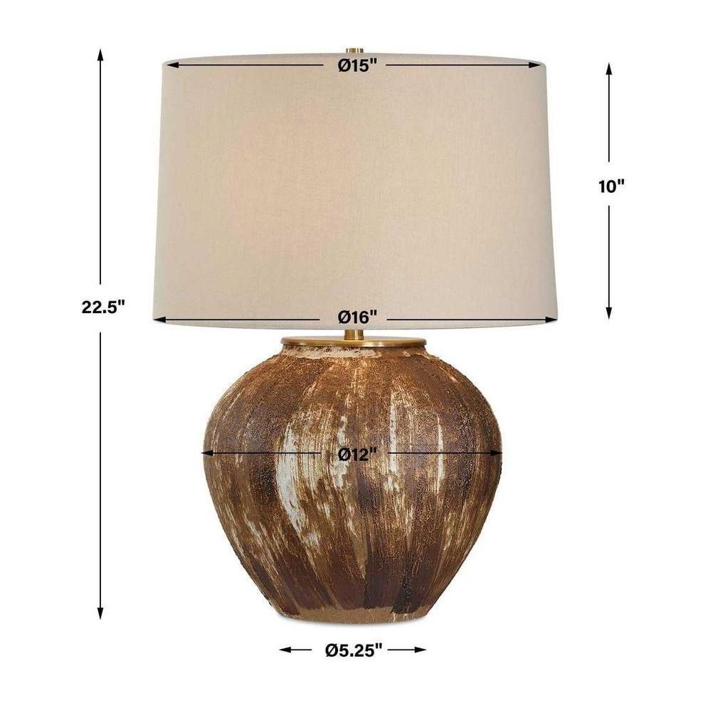 Uttermost McKinley Textured Brown Table Lamp