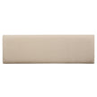 Magnussen Home Tristan Swiss Coffee Upholstered Backless Bench With U-Shaped Legs