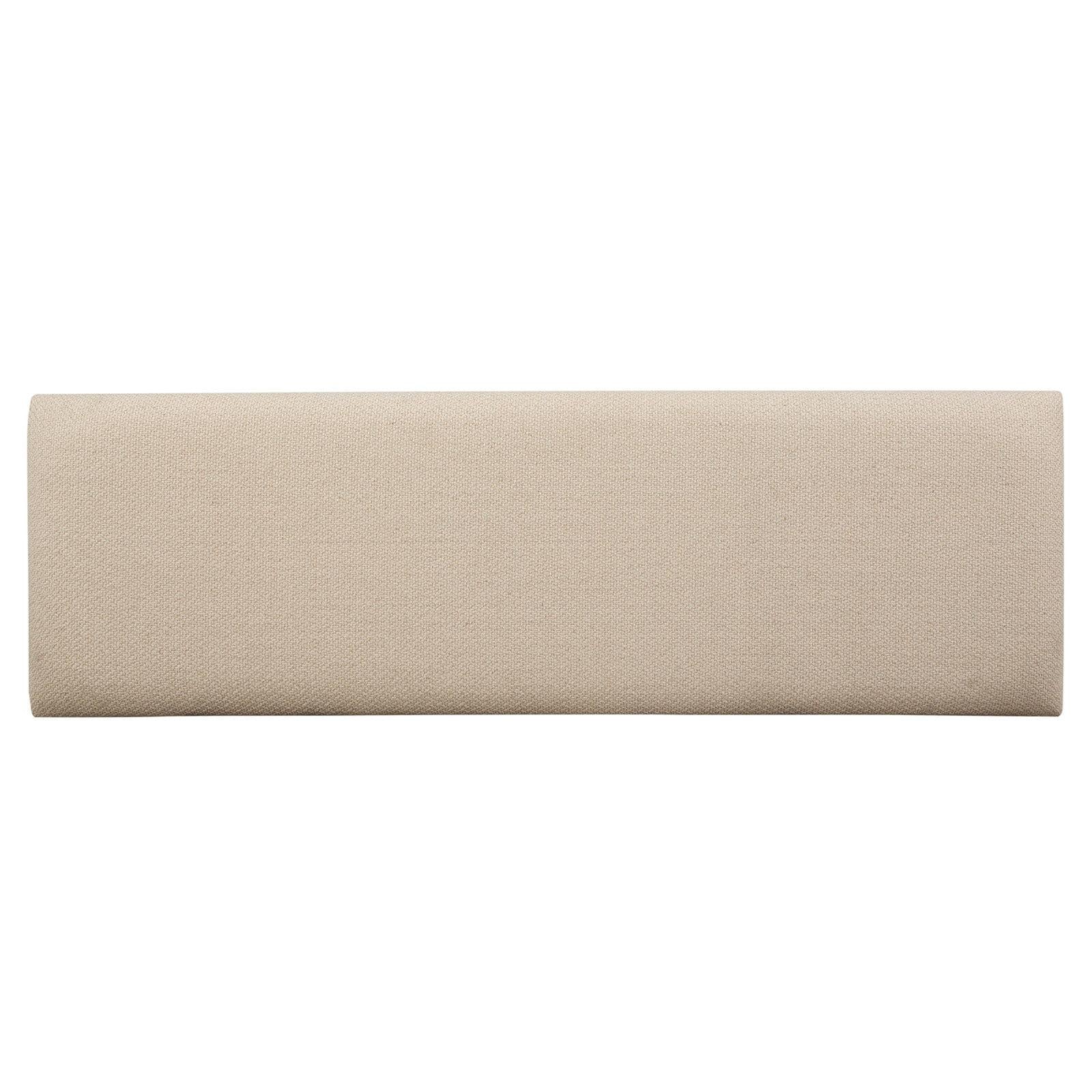 Magnussen Home Tristan Swiss Coffee Upholstered Backless Bench With U-Shaped Legs