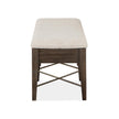 Magnussen Home Westley Falls Graphite Upholstered Bench