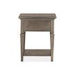 Magnussen Home Lancaster Dovetail Grey End Table