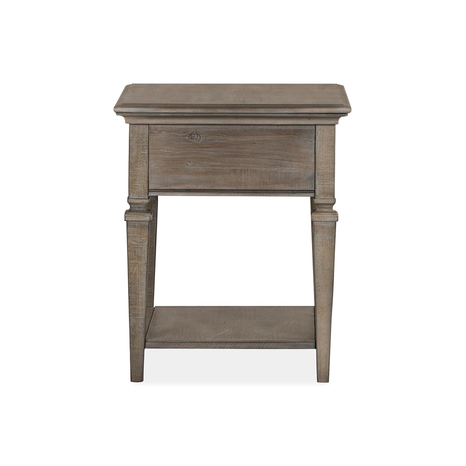 Magnussen Home Lancaster Dovetail Grey End Table