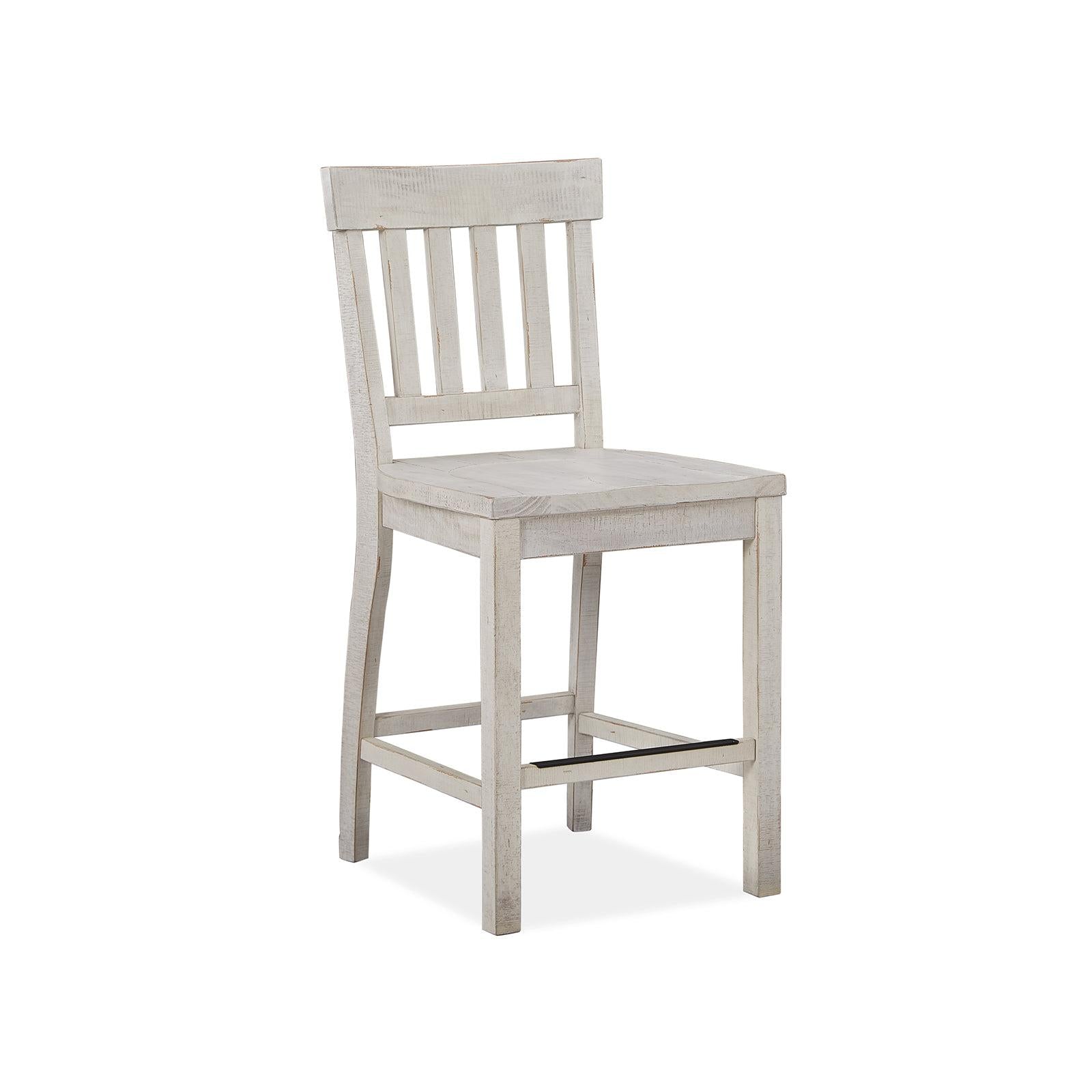 Magnussen Home Bronwyn Alabaster Counter Chair Set of 2
