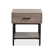 Magnussen Home Fenwick Whitetail Brown And Smoke Glass Rectangular End Table