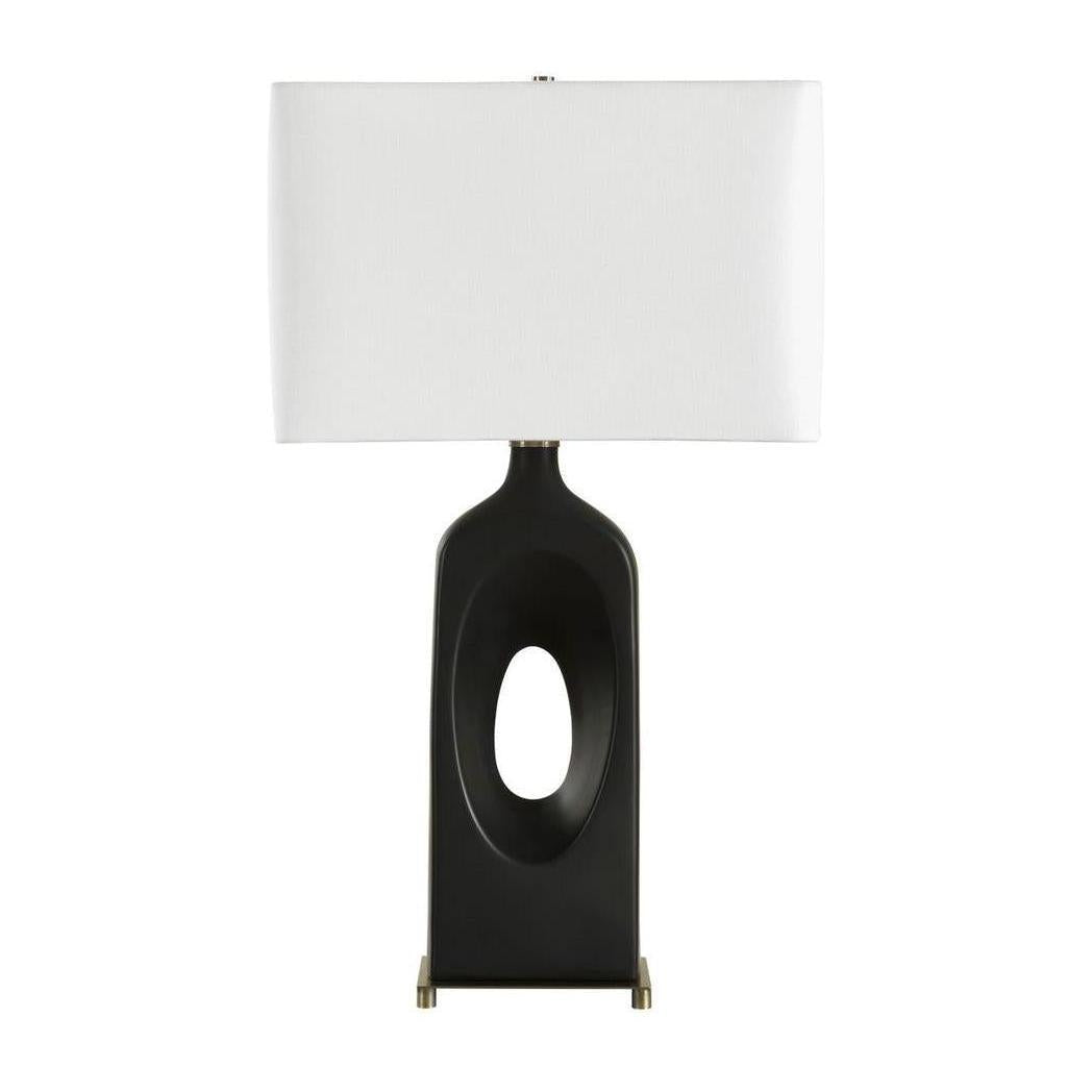 Uttermost Void Matte Black Table Lamp