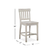 Magnussen Home Bronwyn Alabaster Counter Chair Set of 2