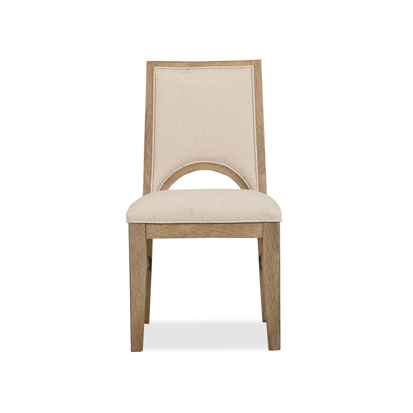 Magnussen Home Tristan Swiss Coffee Upholstered Side Chair Set of 2