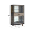 Magnussen Home Ryker Nocturn Black & Coventry Grey Display Cabinet