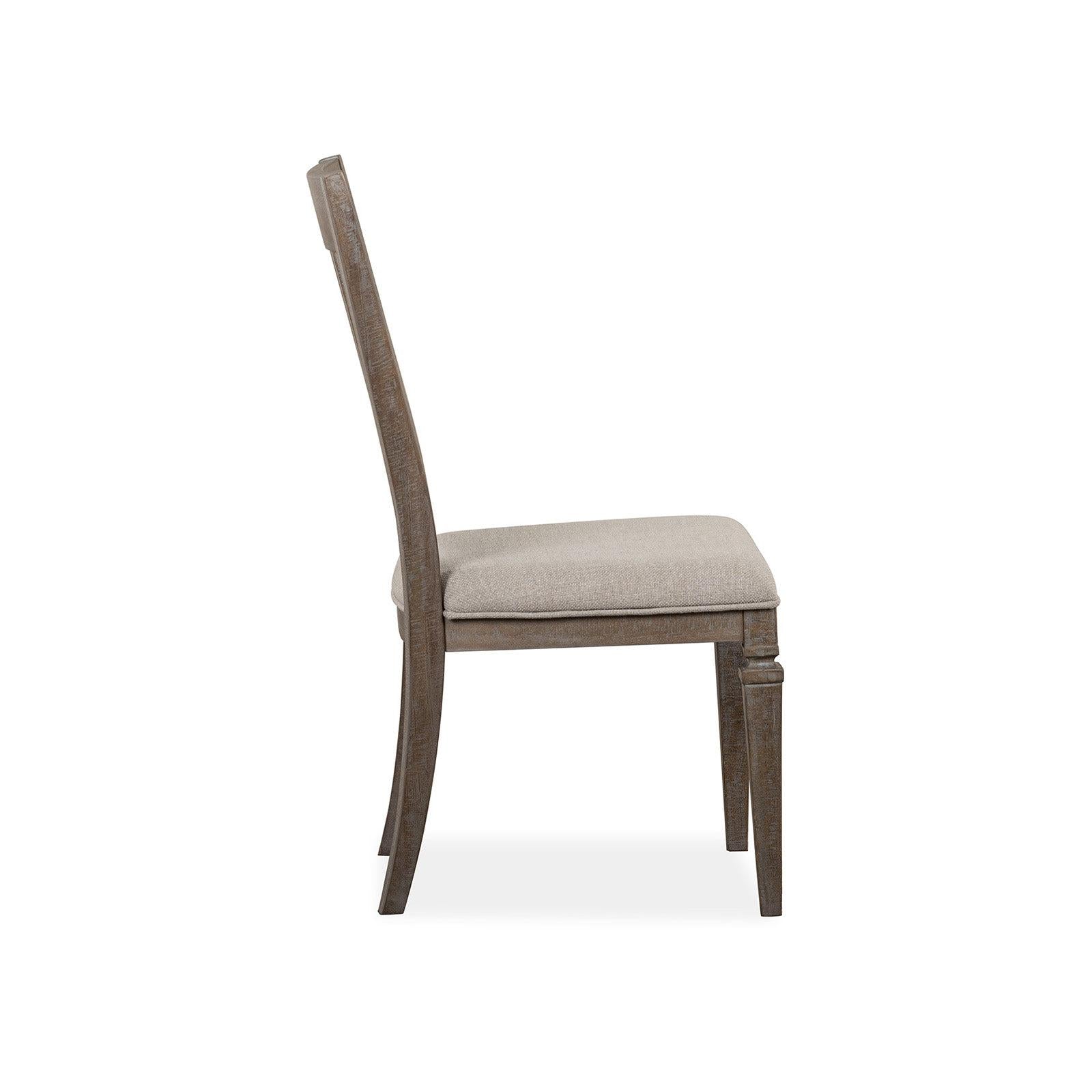 Magnussen Home Lancaster Dovetail Grey Upholstered Side Chair Set of 2
