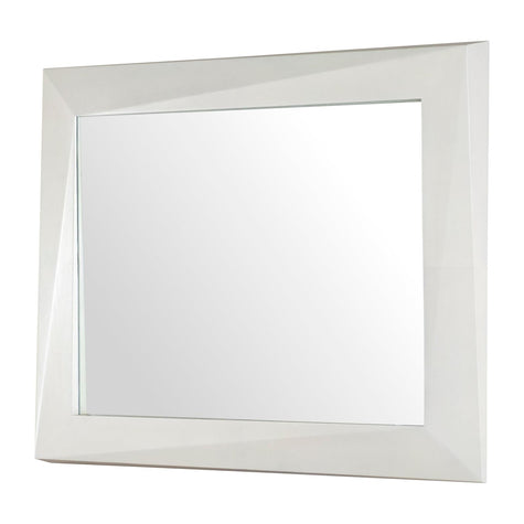 Century Furniture Carrier and Company Case Faceted Mirror - Light Parchment