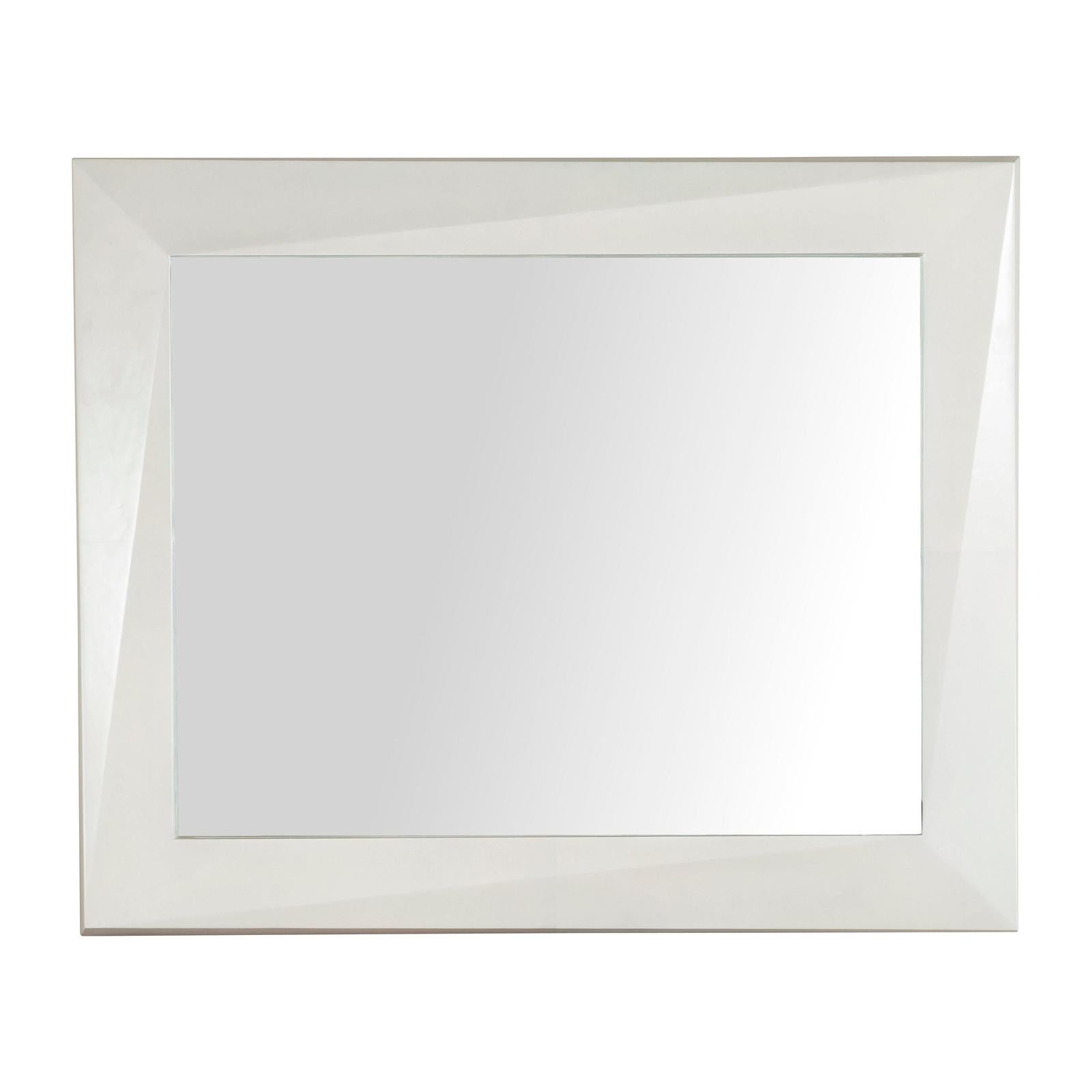 Century Furniture Carrier and Company Case Faceted Mirror - Light Parchment