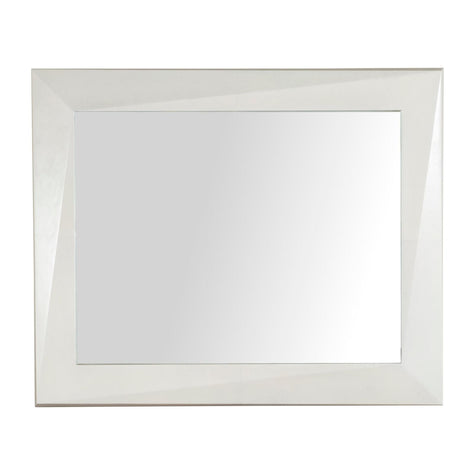 Century Furniture Carrier and Company Case Faceted Mirror - Light Parchment