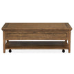 Magnussen Home Bay Creek Toasted Nutmeg Cocktail Table With Casters