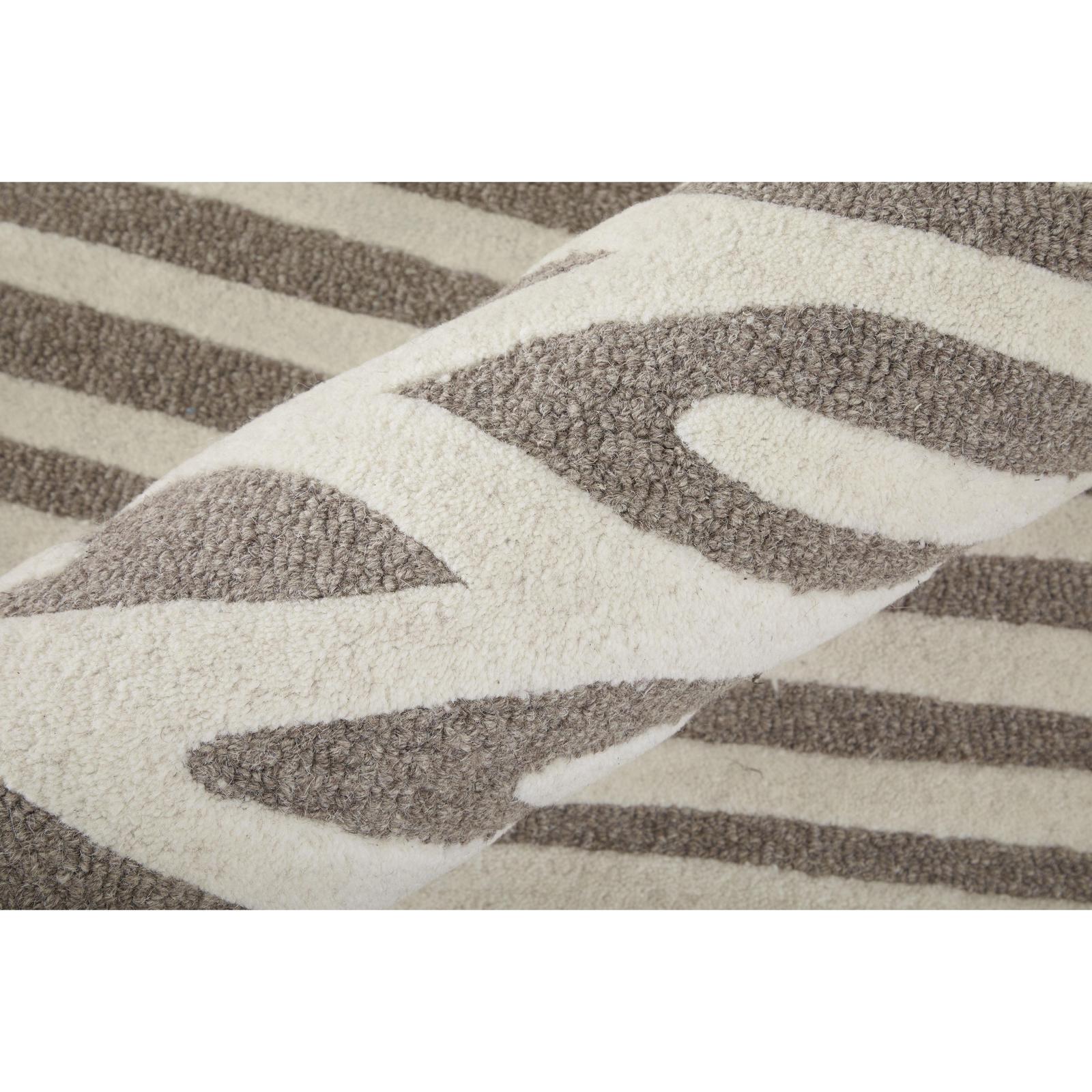 Feizy Kimball 8A31F Transitional Abstract Rug in Taupe/Ivory