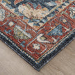 Feizy Pearson 39SGF Traditional Medallion, Blue/Red/Ivory, Rug