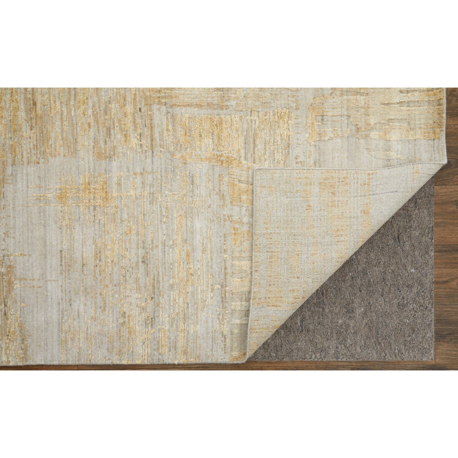 Feizy Eastfield 69FTF Modern Abstract in Yellow/Ivory/Gold