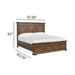 Magnussen Home Adler Court Florentine Walnut Panel Bed